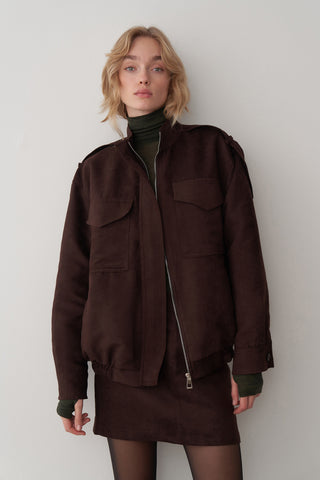 Süet Bomber Ceket