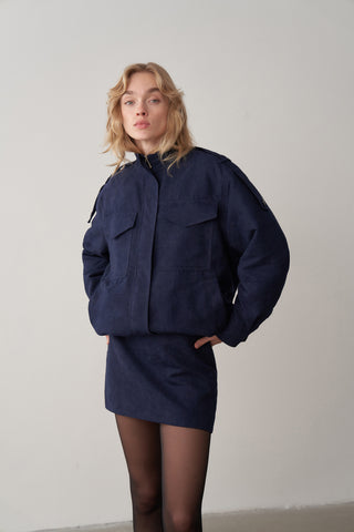 Süet Bomber Ceket