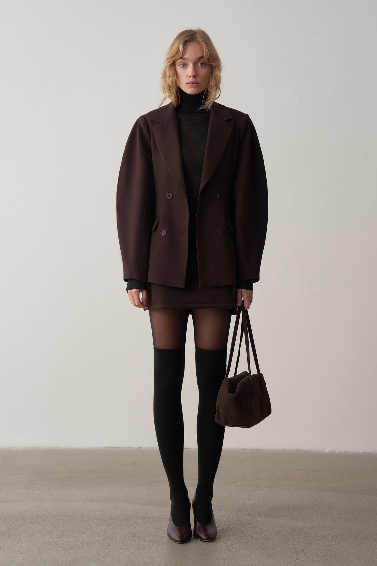 Nora Balon Kol Kruvaze Blazer Ceket