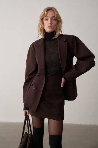 Nora Balon Kol Kruvaze Blazer Ceket