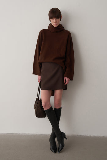 Yüksek Bel Mini Etek