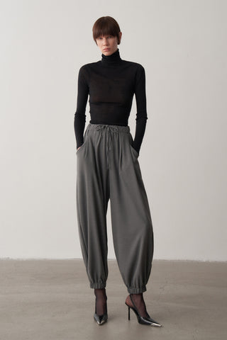 Nora Balon Kol Kruvaze Ceket Pantolon Takım