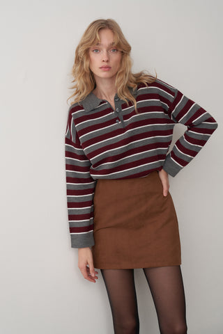 Süet Bomber Ceket Etek Takım