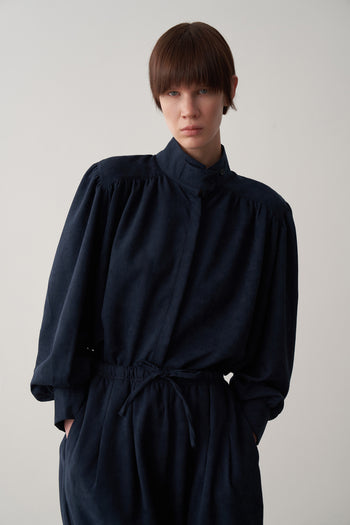 Süet Balon Kol Gömlek