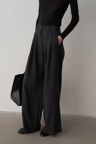 Femme Blazer Ceket Palazzo Pantolon Takım