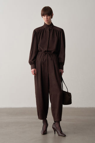 Süet Balon Kol Gömlek