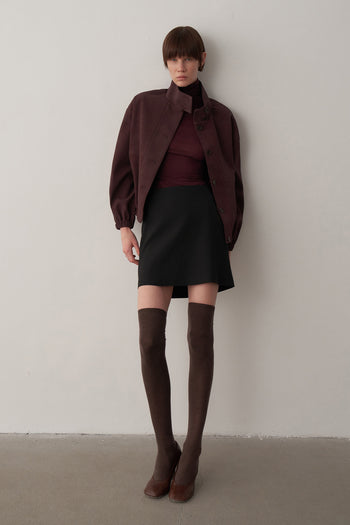 Yüksek Bel Mini Etek