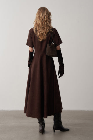 Maxi Süet Elbise