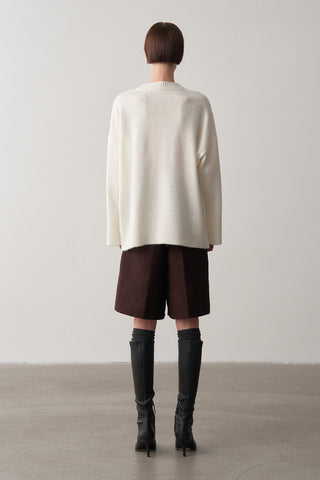 Alpaka Atkılı Oversize Kazak