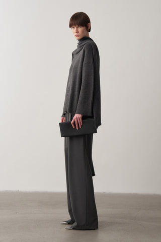 Alpaka Atkılı Oversize Kazak