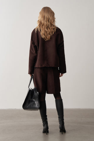 Süet Oversize Ceket