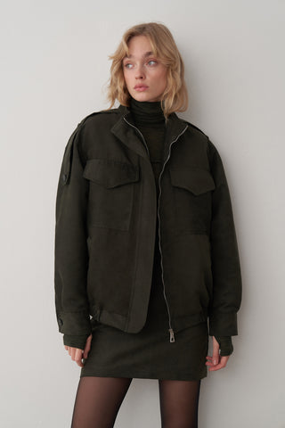 Süet Bomber Ceket