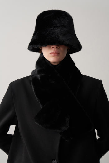 Suni Kürk Bucket Şapka