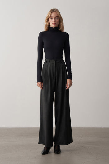 Lorn Çizgili Palazzo Pantolon