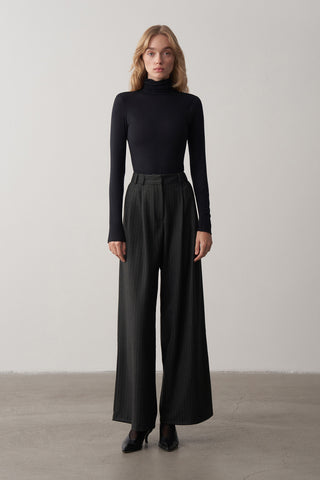 Lorn Kruvaze Çizgili Ceket Pantolon Takım