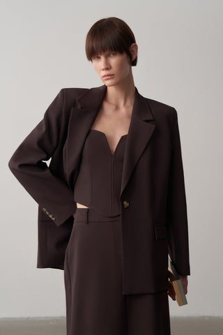 Büstiyer Ceket Etek Takım