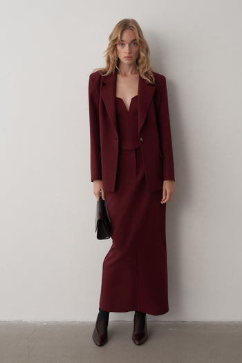 Büstiyer Ceket Etek Takım