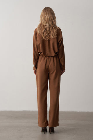 Süet Oversize Gömlek