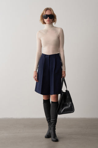 Süet Oversize Ceket ve Şort Takım