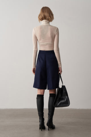 Süet Oversize Ceket ve Şort Takım