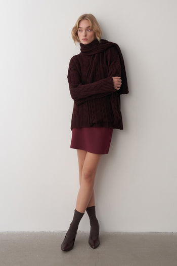 Yüksek Bel Mini Etek