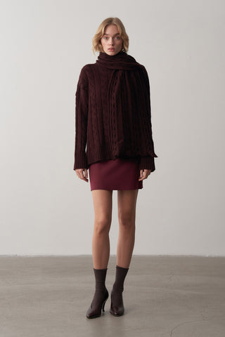 Yüksek Bel Mini Etek