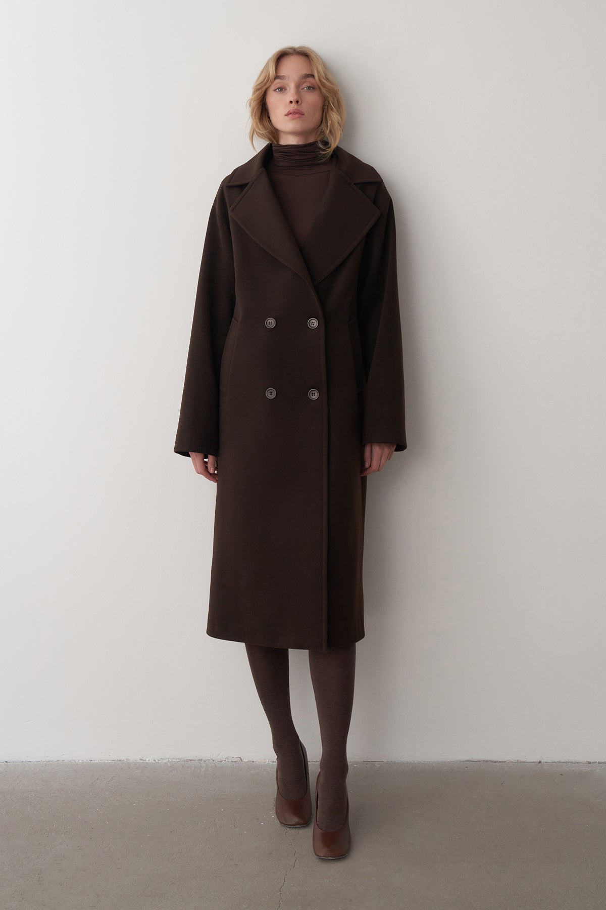 Luce Kaşe Oversize Kaban