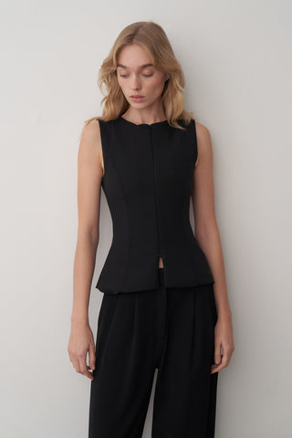 Fermuar Detaylı Bluz