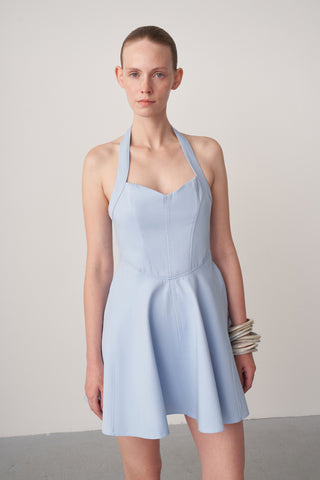 Halter Yaka Volanlı Mini Elise