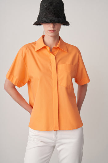 Kısa Kollu Oversize Gömlek