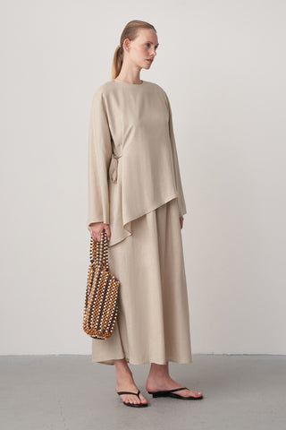 Keten Maxi Elbise