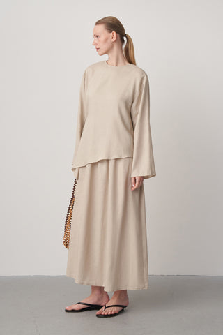 Keten Maxi Elbise
