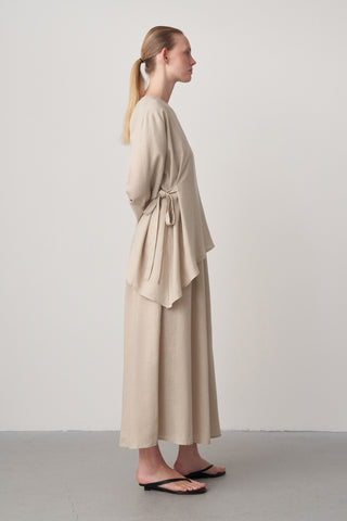 Keten Maxi Elbise