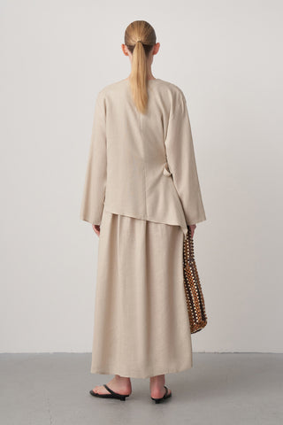 Keten Maxi Elbise