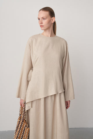 Keten Maxi Elbise