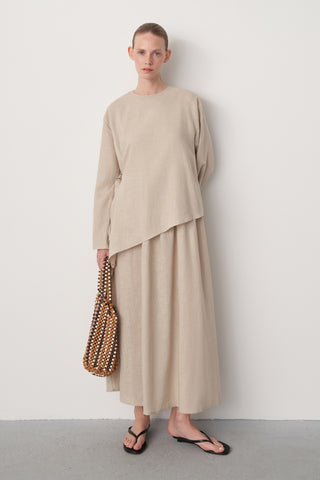 Keten Maxi Elbise