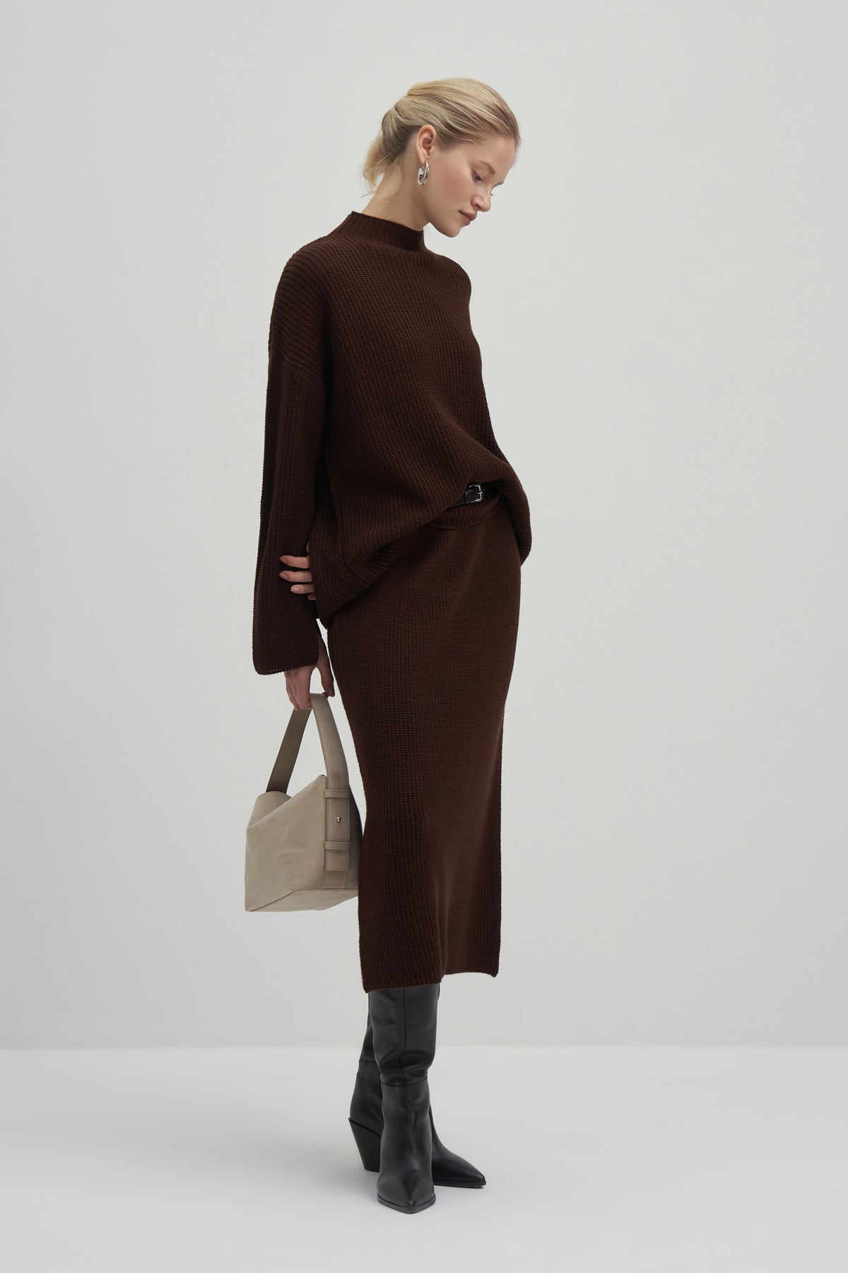 Sara Triko Etek Kazak Takım