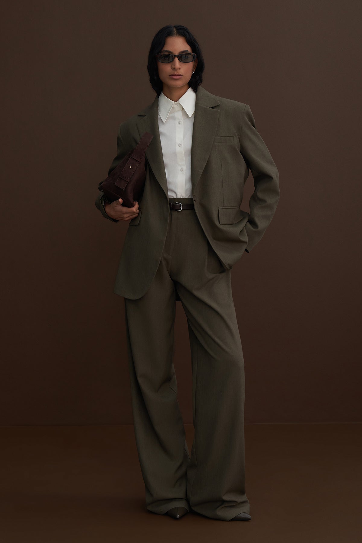 Limited Edition Oversize Blazer Ceket Palazzo Pantolon Takım