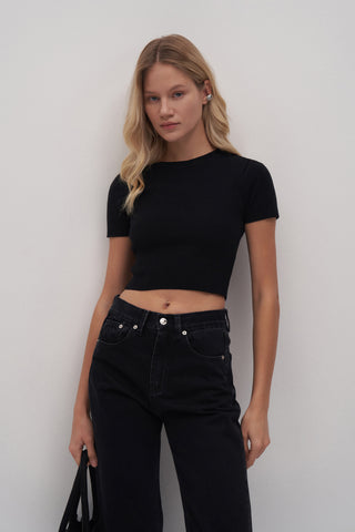 Mathilda Wide Leg Cropped Jean