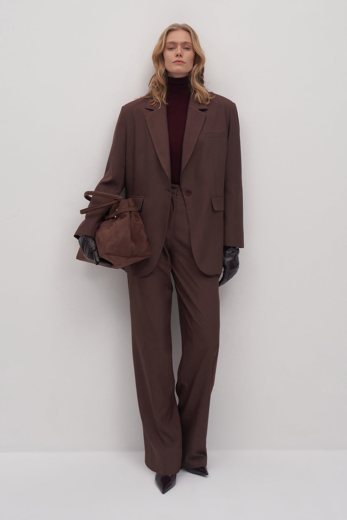 Limited Edition Oversize Blazer Ceket Palazzo Pantolon Takım
